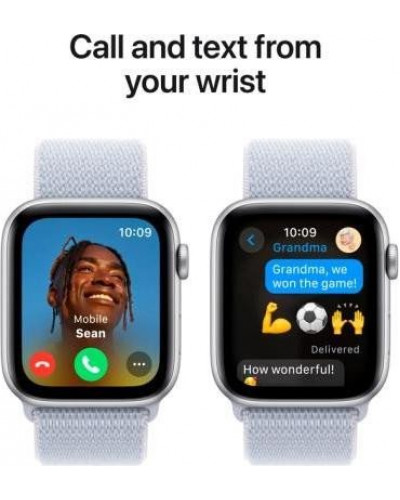 Смарт-годинник Apple Watch SE 2 GPS 44mm Silver Aluminium Case w. Blue Cloud Sport Loop (MXET3)