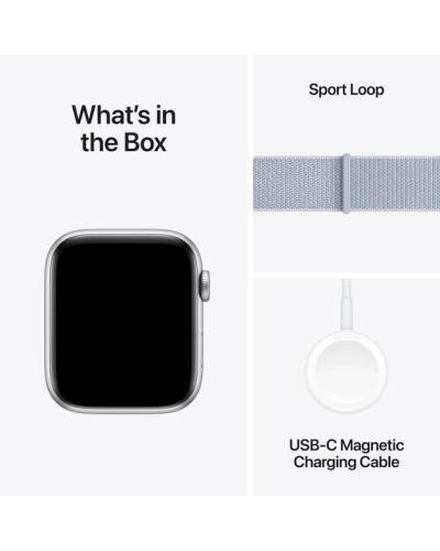 Смарт-годинник Apple Watch SE 2 GPS 44mm Silver Aluminium Case w. Blue Cloud Sport Loop (MXET3)