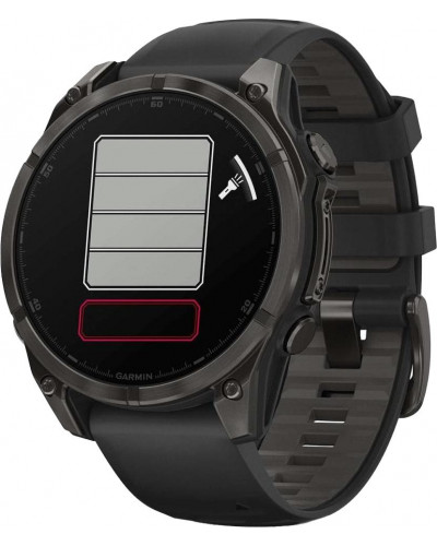 Смарт-годинник Garmin Fenix 8 47mm AMOLED Sapphire Carbon Gray DLC Titanium w. Black/Pebble Gray B. (010-02904-20/21/29)