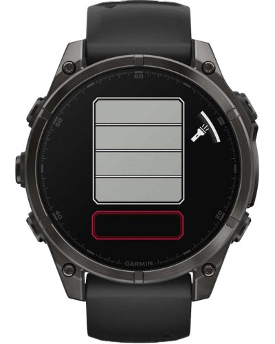 Смарт-годинник Garmin Fenix 8 47mm AMOLED Sapphire Carbon Gray DLC Titanium w. Black/Pebble Gray B. (010-02904-20/21/29)