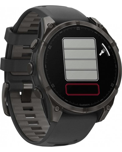 Смарт-годинник Garmin Fenix 8 47mm AMOLED Sapphire Carbon Gray DLC Titanium w. Black/Pebble Gray B. (010-02904-20/21/29)