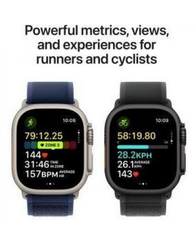 Смарт-годинник Apple Watch Ultra 2 GPS + Cellular 49mm Natural Titan. Case w. Blue Trail Loop - S/M (MX4J3)