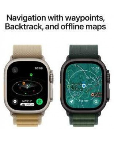 Смарт-годинник Apple Watch Ultra 2 GPS + Cellular 49mm Natural Titan. Case w. Blue Trail Loop - S/M (MX4J3)