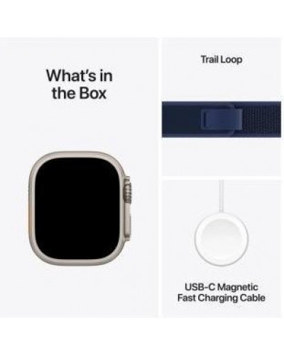 Смарт-годинник Apple Watch Ultra 2 GPS + Cellular 49mm Natural Titan. Case w. Blue Trail Loop - S/M (MX4J3)