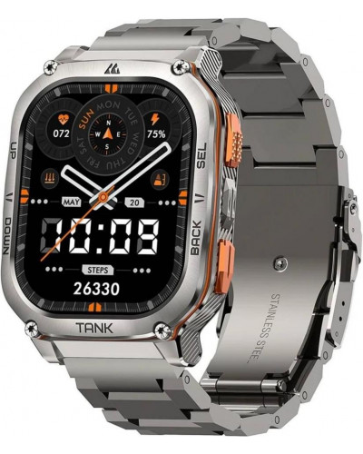 Смарт-годинник KOSPET Tank M3 Ultra Metal Silver