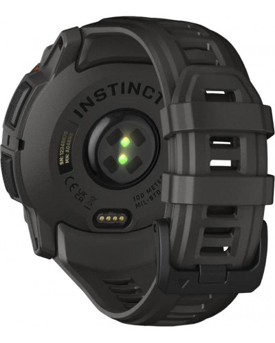 Смарт-годинник Garmin Instinct 3 50mm Solar Black with Charcoal Band (010-02935-00/40)