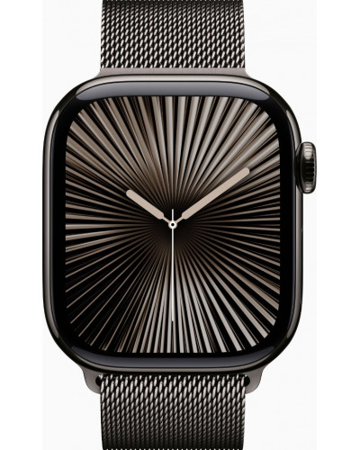 Смарт-годинник Apple Watch Series 10 GPS + Cellular 42mm Slate Titanium Case w. Slate Milanese Loop (MX053)