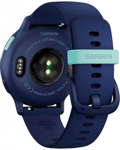 Смарт-часы Garmin vivoactive 5 Metallic Navy Aluminum Bezel with Navy Case and Silicone Band (010-02862-12/52)