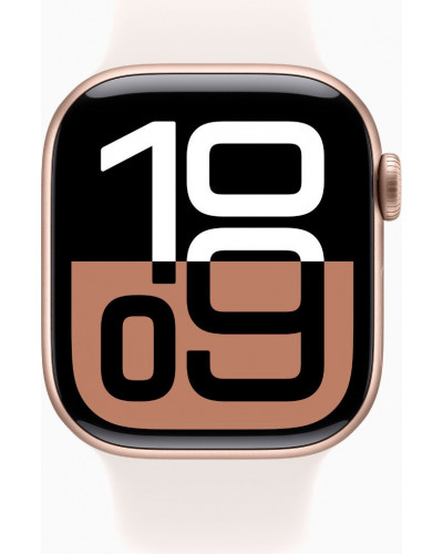Смарт-годинник Apple Watch Series 10 GPS + Cellular 42mm Rose Gold Alu. Case w. Light Blush Sport Band - S/M (MWX93)