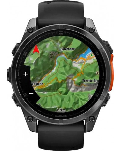 Смарт-годинник Garmin Fenix 8 47mm AMOLED Slate Gray with Black Silicone Band (010-02904-00/09)