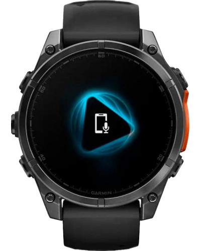 Смарт-годинник Garmin Fenix 8 47mm AMOLED Slate Gray with Black Silicone Band (010-02904-00/09)