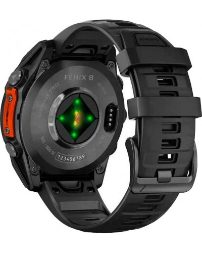 Смарт-годинник Garmin Fenix 8 47mm AMOLED Slate Gray with Black Silicone Band (010-02904-00/09)