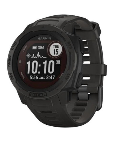 Смарт-годинник Garmin Instinct Solar Graphite (010-02293-00)