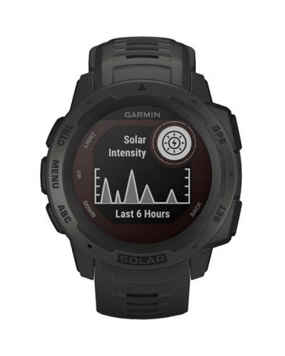 Смарт-годинник Garmin Instinct Solar Graphite (010-02293-00)