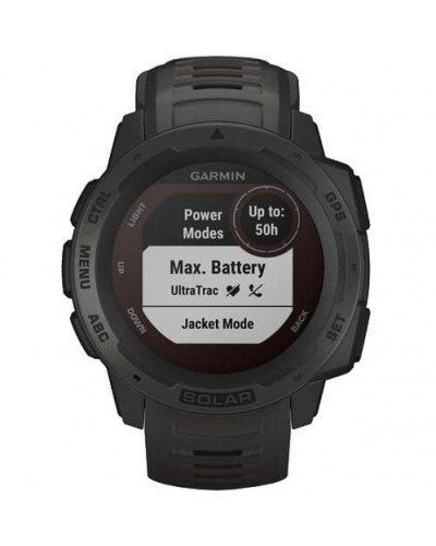 Смарт-часы Garmin Instinct Solar Graphite (010-02293-00)