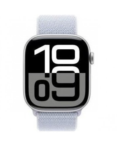 Смарт-годинник Apple Watch Series 10 GPS 46mm Silver Aluminum Case w. Blue Cloud Sport Loop (MWWN3)