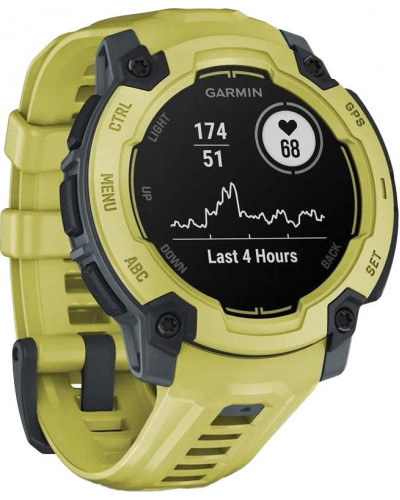 Смарт-годинник Garmin Instinct E 45mm Electric Lime with Electric Lime Band (010-02933-01)