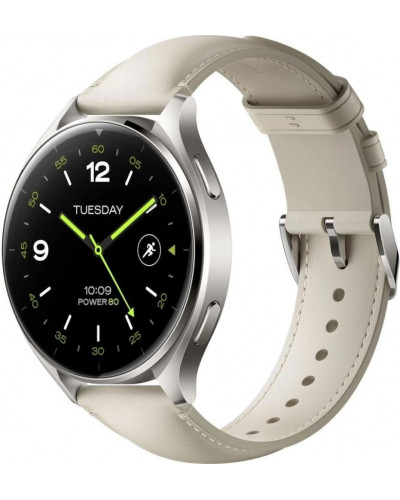 Смарт-годинник Xiaomi Watch 2 Titan Gray Case with White Leather Strap (BHR9306GL)