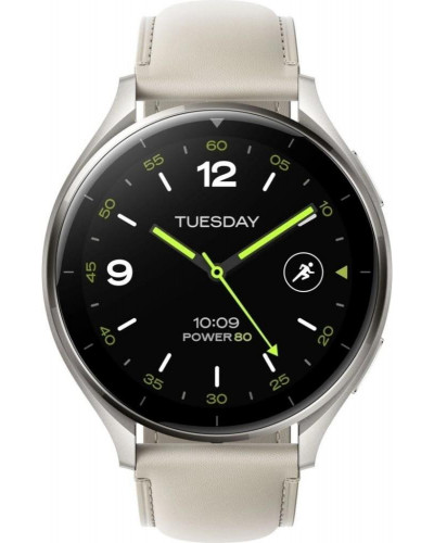 Смарт-годинник Xiaomi Watch 2 Titan Gray Case with White Leather Strap (BHR9306GL)