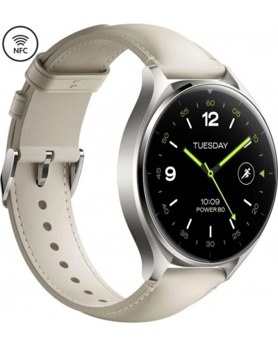 Смарт-годинник Xiaomi Watch 2 Titan Gray Case with White Leather Strap (BHR9306GL)