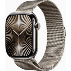 Смарт-годинник Apple Watch Series 10 GPS + Cellular 46mm Natural Titanium Case w. Natural Milanese Loop - M/L (MWYC3)