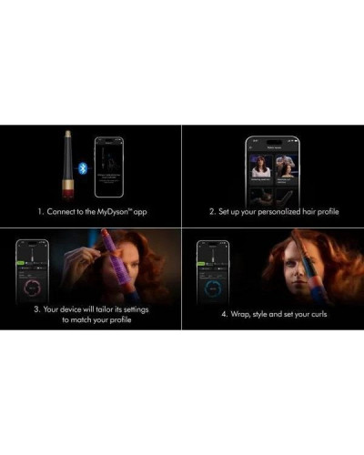 Мультистайлер Dyson Airwrap i.d. multi-styler and driver Curly+Coily Red Velvet/Gold (596928-01)