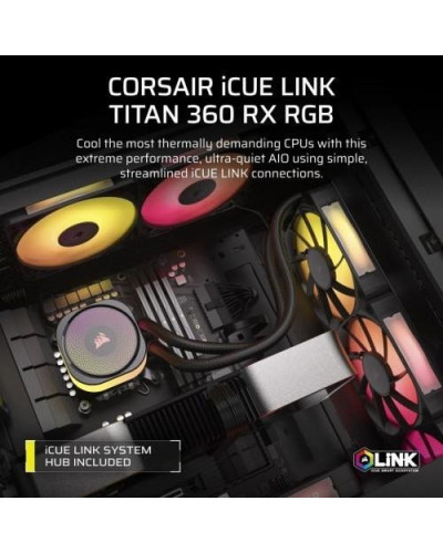 Водяне охолодження Corsair iCUE LINK TITAN RX RGB Black (CW-9061018-WW)