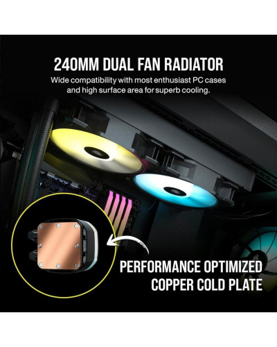 Водяне охолодження Corsair H100 RGB (CW-9060053-WW)