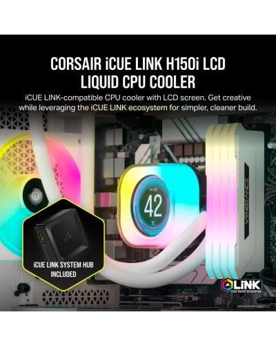 Водяное охлаждение Corsair iCUE LINK H150i LCD (CW-9061010-WW)