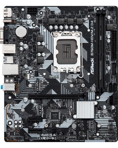 Материнська плата ASRock B760M-HDV/M.2 D4 (4710483942020)