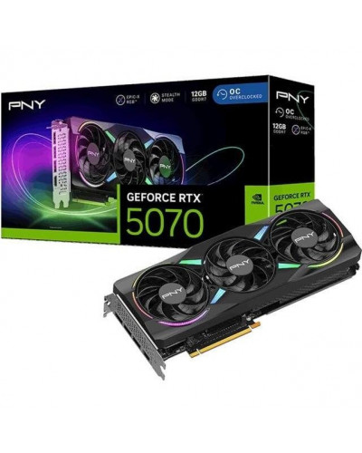 Відеокарта PNY GeForce RTX 5070 ARGB EPIC-X RGB Overclocked Triple Fan (VCG507012TFXXPB1-O)