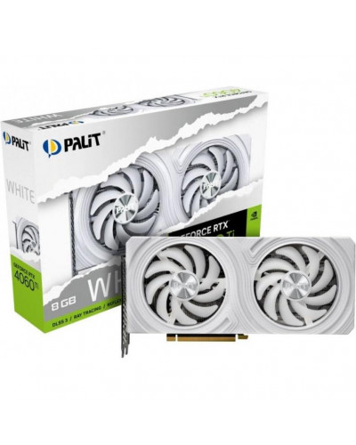 Видеокарта Palit GeForce RTX 4060 Ti White 8GB (NE6406T019P1-1048L)