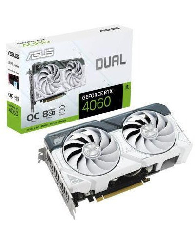 Відеокарта ASUS DUAL-RTX4060-O8G-WHITE (90YV0JC2-M0NA00)