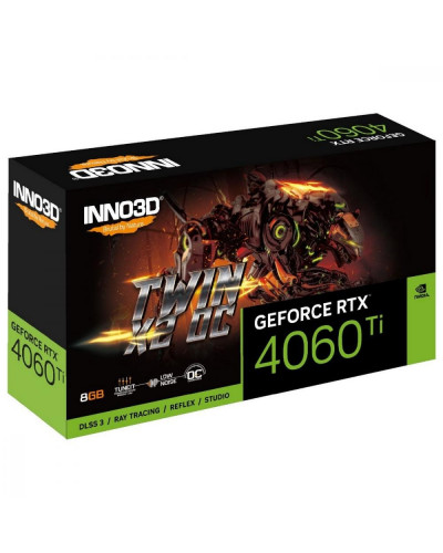 Видеокарта INNO3D GEFORCE RTX 4060 Ti 8GB TWIN X2 OC (N406T2-08D6X-171153N)