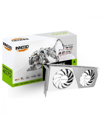 Видеокарта INNO3D GeForce RTX 4070 Twin X2 OC White Stealth (N40702-126XX-183052V)