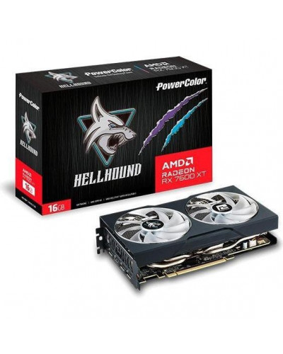 Відеокарта PowerColor Radeon RX 7600 XT 16 GB Hellhound (RX 7600 XT 16G-L/OC)