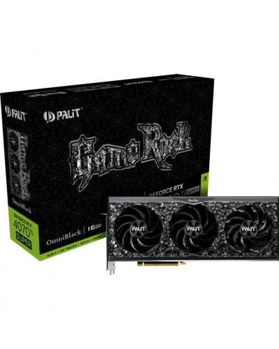 Відеокарта Palit GeForce RTX 4070 Ti SUPER GameRock OmniBlack (NED47TS019T2-1020Q)