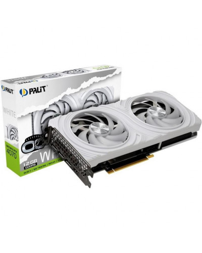 Видеокарта Palit GeForce RTX 4070 12GB White OC (NE64070S19K9-1048L)