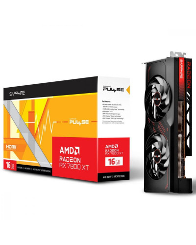 Відеокарта Sapphire Radeon RX 7800 XT 16GB PULSE (11330-02-20G)