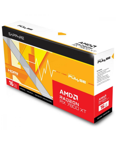 Видеокарта Sapphire Radeon RX 7800 XT 16GB PULSE (11330-02-20G)