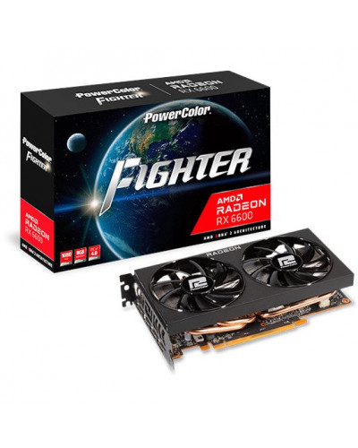 Видеокарта PowerColor Radeon RX 6600 Fighter (AXRX 6600 8GBD6-3DH)