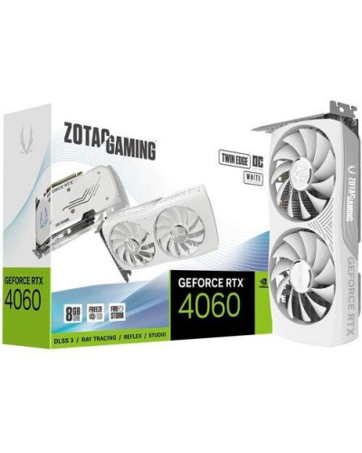 Відеокарта Zotac GeForce RTX 4060 8GB Twin Edge OC White Edition (ZT-D40600Q-10M)