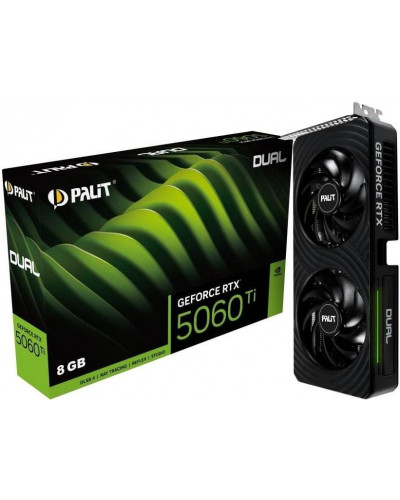 Відеокарта Palit GeForce RTX 5060 Ti Dual 8GB (NE7506T019P1-GB2062D)