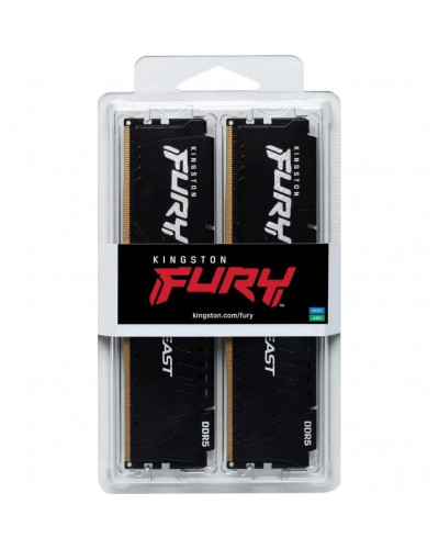 Пам'ять для настільних комп'ютерів Kingston FURY 32 GB (2x16GB) DDR5 5600 MHz FURY Beast (KF556C36BBEK2-32)