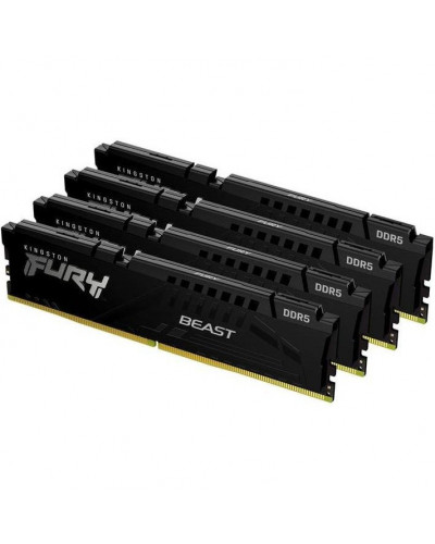 Пам'ять для настільних комп'ютерів Kingston FURY 64 GB (4x16GB) DDR5 5200 MHz Beast Black (KF552C40BBK4-64)
