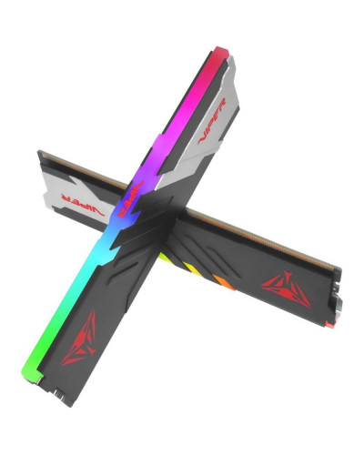 Пам'ять для настільних комп'ютерів PATRIOT 64 GB (2x32GB) DDR5 5600 MHz Viper Venom RGB (PVVR564G560C40K)