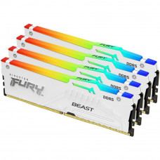 Память для настольных компьютеров Kingston FURY 64GB (4x16GB) DDR5 5200MHz Beast White RGB (KF552C40BWAK4-64)