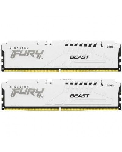 Память для настольных компьютеров Kingston FURY 64GB (2x32GB) DDR5 6400MHz Beast EXPO White (KF564C32BWEK2-64)