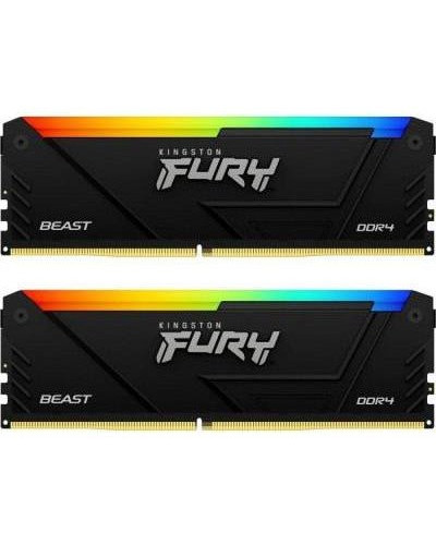 Пам'ять для настільних комп'ютерів Kingston FURY 64 GB (2х32GB) DDR4 3200 MHz Beast RGB (KF432C16BB2AK2/64)