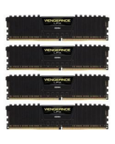 Пам'ять для настільних комп'ютерів Corsair 128 GB DDR4 (4x32GB) 3200 MHz Vengeance LPX (CMK128GX4M4E3200C16)